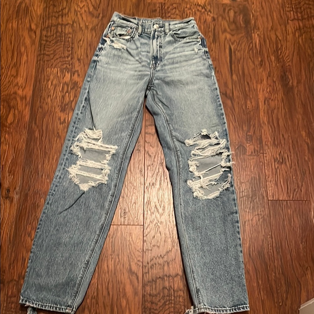 American Eagle Highest Rise Baggy Straight Jeans